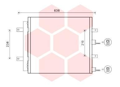 VAN WEZEL Конденсатор, кондиционер 77005051